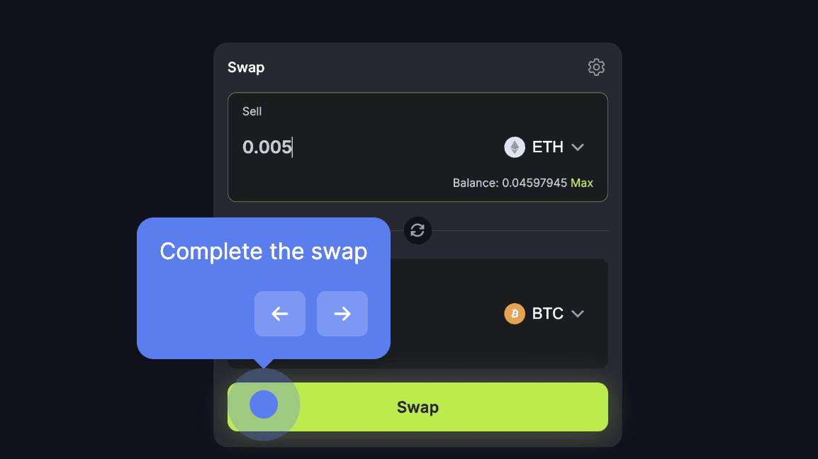 Mira How to Swap Step 4
