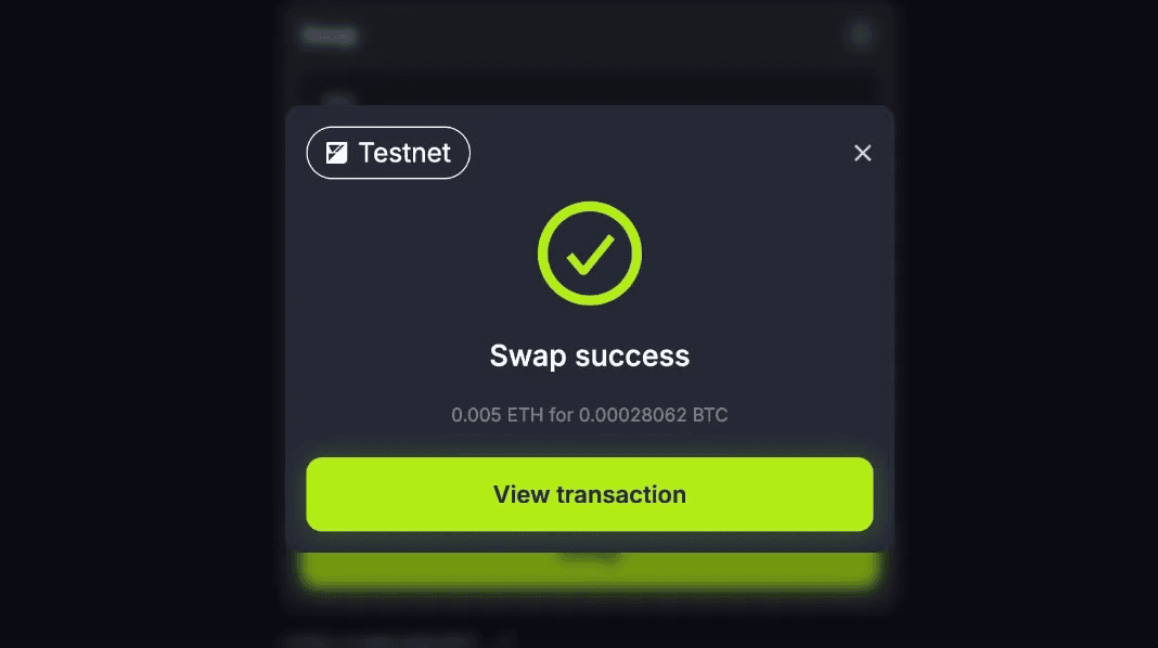 Mira How to Swap Step 5